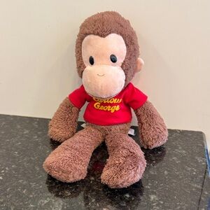 GUND 13” Curious George Monkey Plush Toy with Red Shirt Stuffed Animal Gift Kids